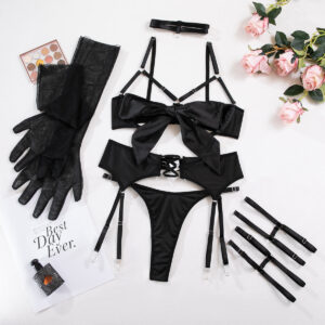 6 set lingerie black