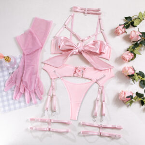 6 set lingerie baby pink